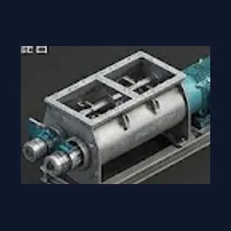 3D render of Titan homogeneous feed mixer for uniform livestock feed production